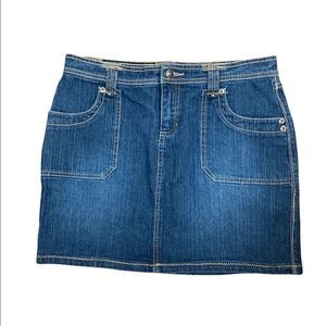 Daisy Fuentes Jean Skirt, Size 8